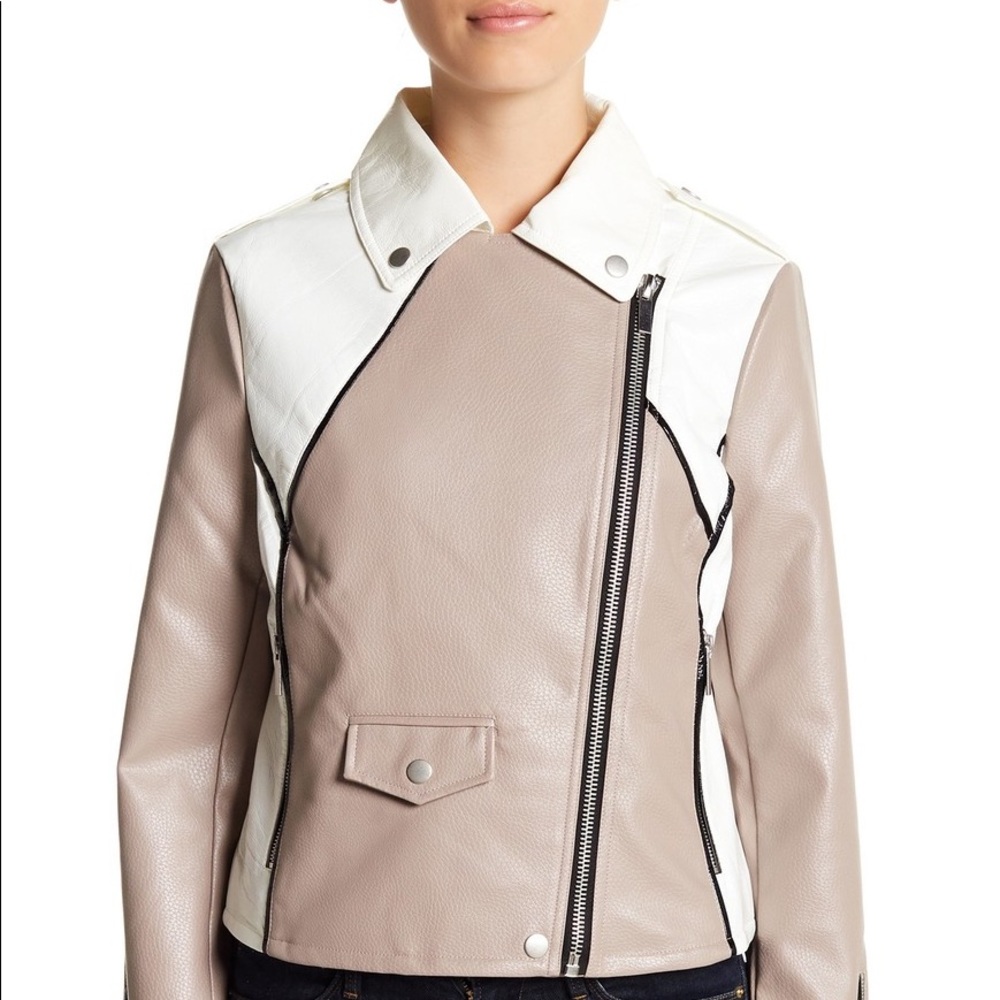 Anthropologie Bagatelle Faux Leather Moto Jacket - Picture 3 of 8